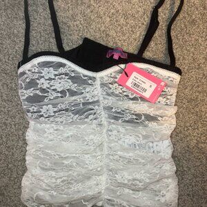 Edikted Women's Bra Top (White / Black) Small